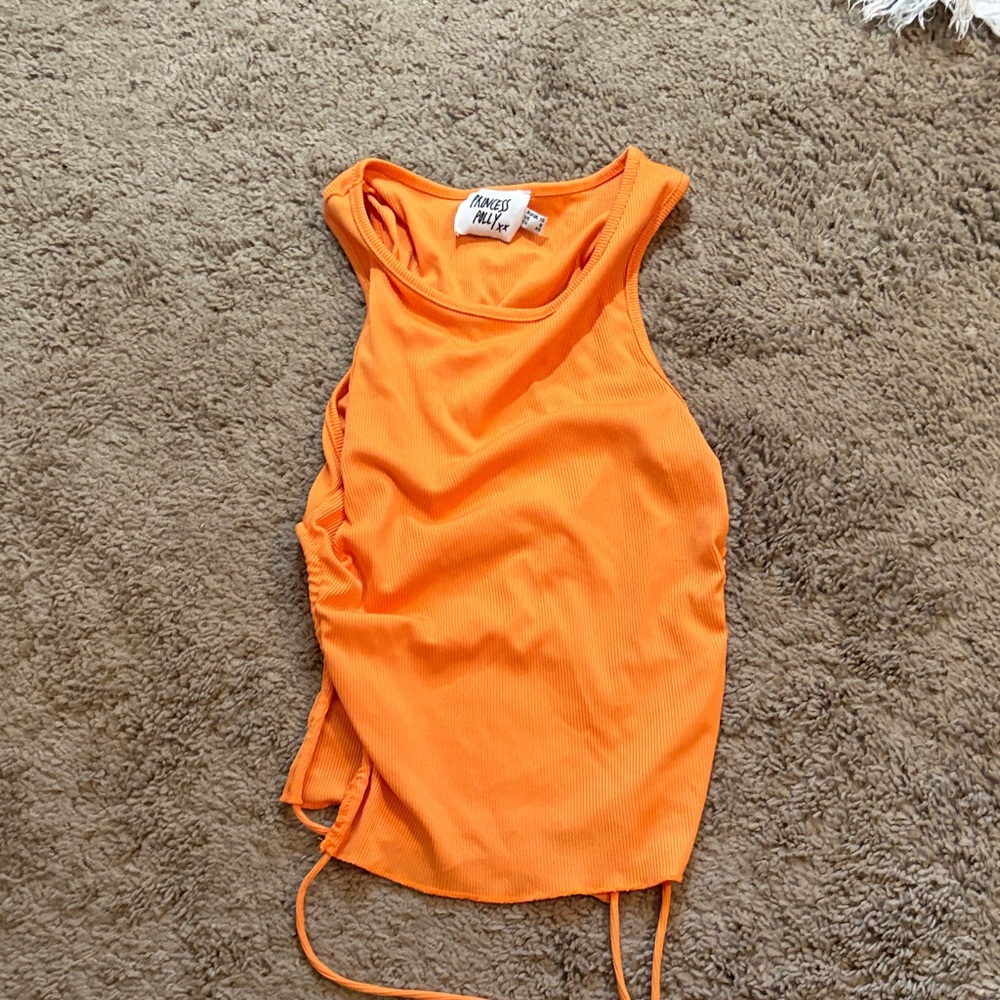 Princess Polly Bright Orange Crop Top